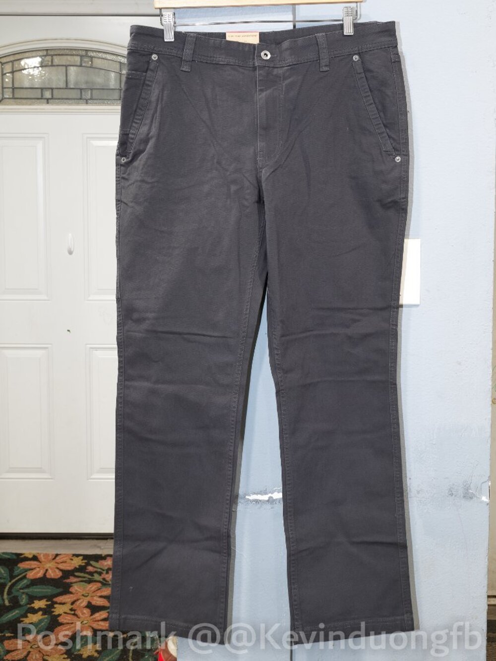 Eddie Bauer Men's Utility Canvas‎ Pants, Gray, Classic fit
